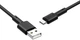 Кабель Borofone BX31 USB to Type-C 3A, silicone, TPE connectors 1 м Black (6931474710390) - изображение 1