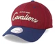 Кепка Mitchell & Ness Cleveland Cavaliers Pinstripe Adjustable Cap Color: Burgundy/Navy - изображение 1