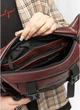 Велика жіноча поясна сумка бананка з натуральної шкіри міська Sambag DynamicDart, марсала 60507 - зображення 10