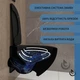 Унитаз подвесной Helmken 35103001B безободковый с шумоизоляцией и с сиденьем Soft Close дюропласт черный - изображение 4