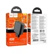 Зарядний пристрій Hoco 45W USB/2xType-C QC3.0/PD Black (CS26A) - зображення 2