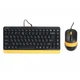 Комплект (клавиатура+мышь) A4Tech Fstyler F1110 Bumblebee - изображение 1
