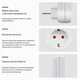 Розетка з тижневим таймером, програматор, реле часу Timer Socket KWE-TM02-EU 8747 - зображення 7