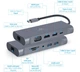 Док-станція Cablexpert USB-C 7-в-1 (A-CM-COMBO7-01) ( Сірий ) 31285 - изображение 3