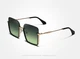 Женские градиентные солнцезащитные очки KINGSEVEN N808 Gradient Green - изображение 3