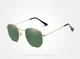 Женские поляризационные солнцезащитные очки KINGSEVEN N7548 Gold Green - изображение 3
