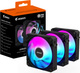 Zestaw wentylatorów Gigabyte Aorus EZ Chain Fan 120 Black (GP-ECFAN1203) - obraz 7