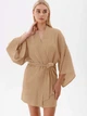 Халат женский муслиновый Leinle Muslin Dream 1633 M Бежевый (4821633110233) - изображение 1