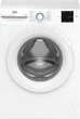 Стиральная машина Beko BM1WFSU 38033 WW, фронтальная, узкая, 8 кг, 1000, класс С/A/С, 45 см, 15 программ, дисплей, пар, инвертор, белый с черным люком - изображение 1