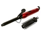 Плойка для волос GEMEI GM-2906 Curly Professional 30 Вт с зажимом и съемной насадкой-щеткой Красный - изображение 8