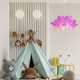 Lampa wisząca Light Prestige Farfalla 1 x E27 ciemny róż (LP-3439/1P dark pink) - obraz 3