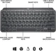 Клавіатура Logitech MX Keys Mini Wireless Illuminated Keyboard for Business us/ansi Graphite (920-010594) - зображення 2