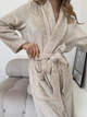 Халат женский 2XL-3XL велсофт теплый Капучино Сказка COSY - изображение 5