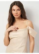 Платье boohoo 38 Светло-бежевый GZZ49675_03 - изображение 4