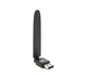 Бездротовий мережевий Wi-Fi USB-адаптер із зовнішньою антеною 10 см Voltronic LV-UW10SRK, 150 Mbps, 2.4GHz, Black - зображення 1