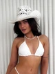 Капелюх ковбойка білий з візерунками плетений літній Cowboy - зображення 2