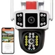Уличная WiFi камера видеонаблюдения IP камера наблюдения Поворотная камера Nectronix YC101 IP66 3MP FullHD 2 объектива - изображение 1
