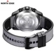 Мужские часы North Edge 2025 BLAZE Solar Powered Army Military Style Waterproof 50M - изображение 3