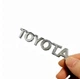 Емблема напис Toyota Хром 75х12 мм на скотчі 75441-0K031 - зображення 3