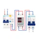 Реле контролю напруги і струму з РК TOMZN TOVPD1-60-EC 220В 63А 2DIN White (537202) - зображення 5