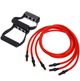 Еспандер трубчастий з ручками 2шт з фіксатором SP-Sport Resistance Band 8021-30-170 30LB (латекс, EVA, d-12мм, l-170см, длина гумі-150см, червоний) - зображення 9