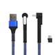 Кабель Aspor A187 Holder Nylon USB - Type-C (2.4A/1м) - чорний - зображення 1