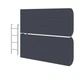 Двухъярусная Шкаф-Кровать Smartmebel IZI Антрацит 90х190 см (N 100-28:S) - изображение 1