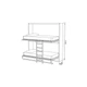Двухъярусная Шкаф-Кровать Smartmebel MOON Гикори Рокфорд Светлый 90х190 см (N 100-29) - изображение 4