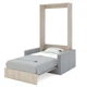 Шкаф-Кровать-Диван Smartmebel MIRA SOFA PLUS NEW 90х200 см Гикори Рокфорд Светлый (N 100-8:R) - изображение 2