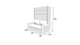 Шкаф-кровать-диван Smartmebel JUPITER-160 NEW Гикори Рокфорд Светлый 160х200 см (N 100-40) - изображение 3