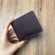 Компактный кошелек из натуральной кожи цвет Бордо (b017-3) - изображение 2