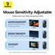 Беспроводная компьютерная мышь Baseus F02 |2.4G+BT5.2, 1000-4000DPI| black - изображение 6
