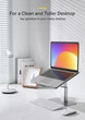 Підставка для ноутбука планшета складана алюмінієва регульована Baseus Metal Adjustable Laptop Stand - зображення 2
