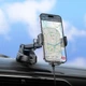 Держатель для мобильного HOCO HW5 Journey wireless fast charging car holder, Black - изображение 6