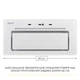 Витяжка повновбудована WEILOR LUMINA WBG 68 WHITE - изображение 3