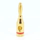 Штекер коннектор разъем типа банан Alitek Banana Plug Gold/Red ring (48864) - изображение 1