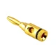 Штекер коннектор разъем типа банан Alitek Banana Plug Gold/Black ring (48863) - изображение 2