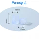 Силіконові накладки на каблуки Protective heel stoppers Round Transparent Розмір L - изображение 2