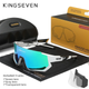 Солнцезащитные очки для горно-лыжного и велоспорта LS910 KINGSEVEN DESIGN Белый/Зерёный - изображение 1