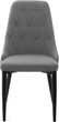 Стілець для кухні та вітальні HOMLA LOUIS QUILTER 44 x 59 x 88 см Grey (5904183848945) - зображення 3