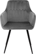 Krzesło do kuchni i salonu HOMLA ETIENNE 56 x 61 x 86 cm Grey (5904183847320) - obraz 2