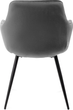 Krzesło do kuchni i salonu HOMLA ETIENNE 56 x 61 x 86 cm Grey (5904183847320) - obraz 4