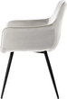 Krzesło do kuchni i salonu HOMLA ETIENNE 56 x 61 x 86 cm Light Grey (5904183847337) - obraz 3