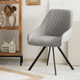 Krzesło do kuchni i salonu HOMLA LAURENT obrotowe 54 x 55 x 85 cm Grey (5904183847399) - obraz 7