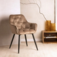 Krzesło do kuchni i salonu HOMLA FLOSSI 57 x 63 x 84 cm Beige (5904183845005) - obraz 7