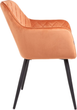 Krzesło do kuchni i salonu HOMLA SHELTON 56 x 60 x 84 cm Orange (5904183860534) - obraz 3