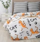 Комплект постельного белья MirSon семейный 143x210 см х 2 шт 17-0621 Yoga Cat Orange бязь (2200008195496) - изображение 1