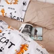 Комплект постельного белья MirSon семейный 143x210 см х 2 шт 17-0621 Yoga Cat Orange бязь (2200008195496) - изображение 4