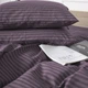 Комплект постельного белья MirSon Семейный 2х143х210 17-0603 Stripe Violet Бязь (2200008051129) - изображение 4