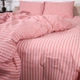 Комплект постельного белья MirSon Семейный 2х143x210 17-0607 Stripe Pink Бязь (2200008054120) - изображение 6
